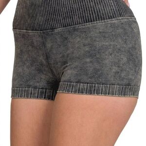 Zenana Outfitters High Waist Gray Women's Shorts